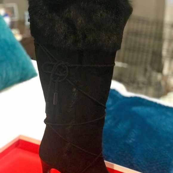 Coach knee high black Suede boots - Picture 3 of 5